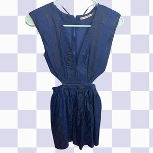 mustard seed navy snake print